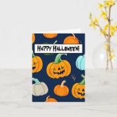 Prettig Halloween Kaart (Gele Bloem)