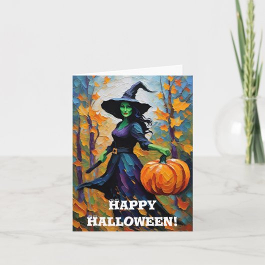 Prettig Halloween! Kerstkaart Feestdagen Kaart (Voorkant)