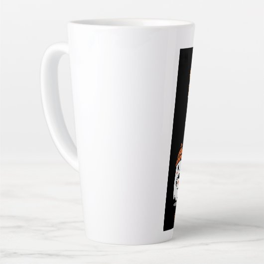 Prettig Halloween – lekkere spookkoffie Latte Mok (Linkerhoek)