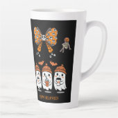 Prettig Halloween – lekkere spookkoffie Latte Mok (Rechts)