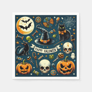 Prettig Halloween leuk & griezelig Servet