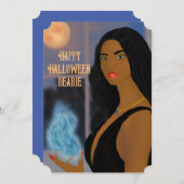 Prettig Halloween Liefheks Feestdagenkaart (Voorkant / Achterkant)