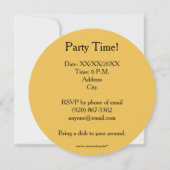 Prettig Halloween - Ongesneden Pompoen Uitnodiging (Achterkant)