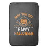 Prettig Halloween Pompoen Behandelingen Vector Ont Badmat (Voorkant Verticaal)