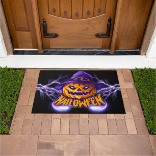 Prettig Halloween Pompoen Deurmat