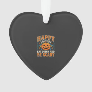 Prettig Halloween Pompoen Eten Drinken Wees Eng_1 Ornament