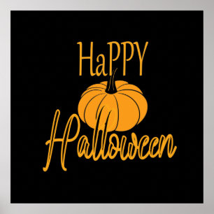 Prettig Halloween Pompoen Poster