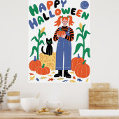 Prettig Halloween Poster (Keuken)