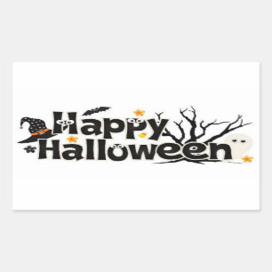 Prettig Halloween Rechthoekige Sticker
