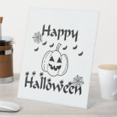 Prettig Halloween Reclamebord Met Voetstuk (Insitu)