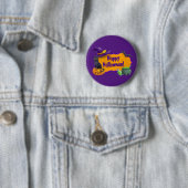 Prettig Halloween Ronde Button 5,7 Cm (In situ)