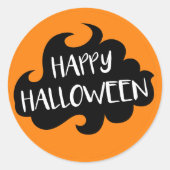 Prettig Halloween Ronde Sticker (Voorkant)
