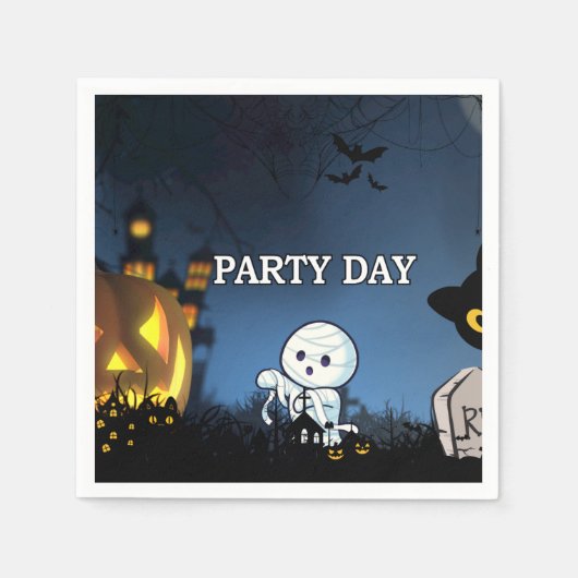 Prettig Halloween Servet (Voorkant)