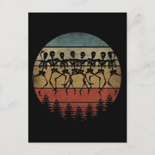 PRETTIG HALLOWEEN SKELET DANS BRIEFKAART