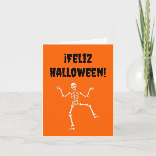 Prettig Halloween (Spaanse Halloween) Kaart (Voorkant)