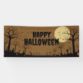 Prettig Halloween Spandoek (Horizontaal)