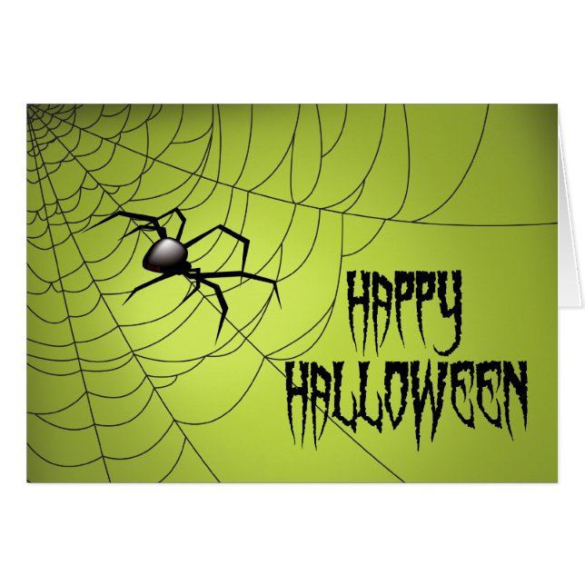 Prettig Halloween Spin op Web (Voorkant Horizontaal)