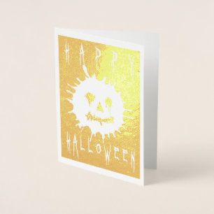 Prettig Halloween Splatolatern Folie Kaarten