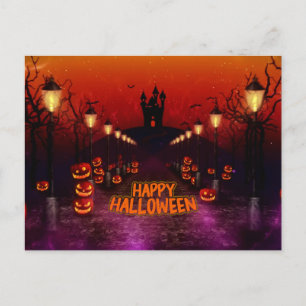 Prettig Halloween Spoken Geheks Castle Briefkaart
