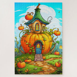 Prettig Halloween Spoken Huis Legpuzzel