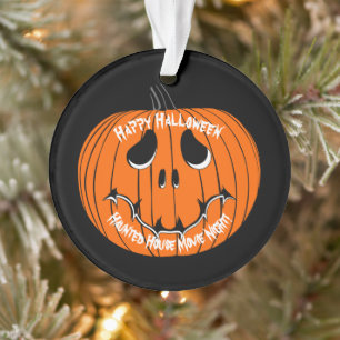 Prettig Halloween Spokenhuis Film Nacht Ornament