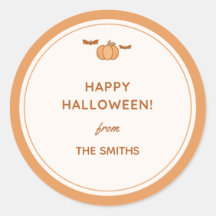 Prettig Halloween Van" Familie Cadeau Sticker