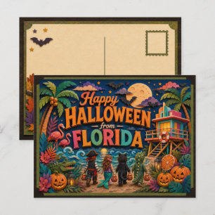 Prettig Halloween van Floridavriendjes Briefkaart