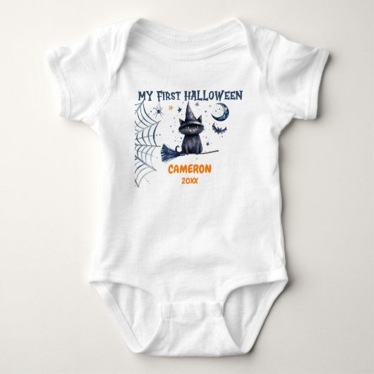 Prettig Halloween Waterverf Romper (Voorkant)