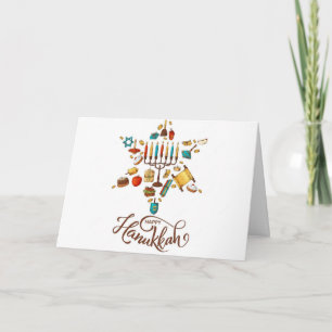 Prettig Hanukka-feest Kaart