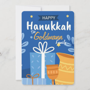 Prettig Hanukka-feest kaart