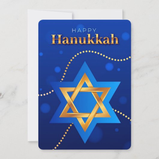 Prettig Hanukka Feestkaart Feestdagenkaart (Voorkant)