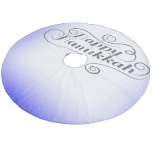 Prettig Hanukkah 2-tone Blauw Witte Achtergrond