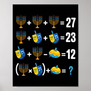 Prettig Hanukkah 67 Meme Wiskundeleraar Menorah Dr Poster