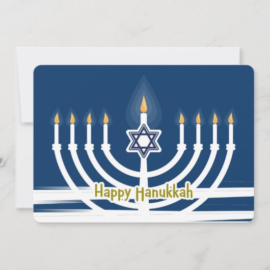 Prettig Hanukkah Feestdagenkaart (Voorkant)