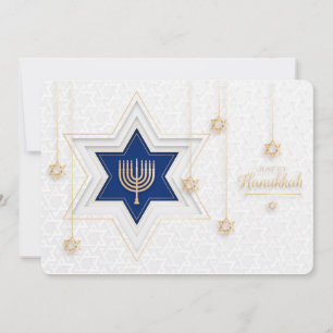 Prettig Hanukkah-feestkaart Feestdagenkaart