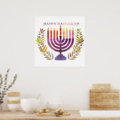 Prettig Hanukkah Poster (Keuken)