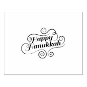 Prettig Hanukkah Rubberstempel (Afrduk)