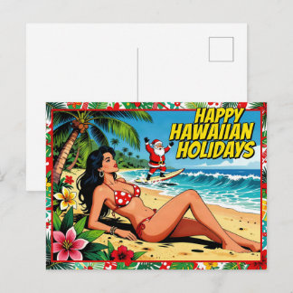 Prettig Hawaiiaans Vakantie Briefkaart
