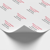 Prettig helder Kerstmis voeg familienaam toe welko Cadeaupapier (Hoek)