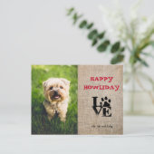 Prettig Howliday-hondliefhebber Kerstkaart Feestdagenkaart (Staand voorkant)