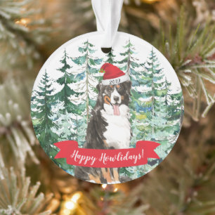 Prettig Howlidays Berner Sennenhond Kerstmis Ornament