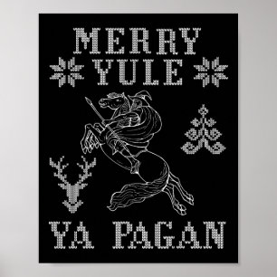 Prettig Joelfeest Jee Heidense Odin Op Sleipnir Vi Poster