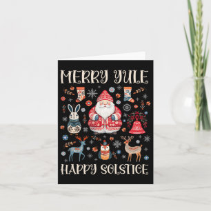 Prettig Joul Feestelijke Zonnewende Cottagecore Sc Kaart