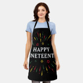 Prettig Juneteenth vier Black Independence Schort (Gedragen)
