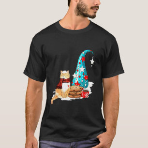 Prettig Katkerstfeest Kat Met Koekjes T-shirt