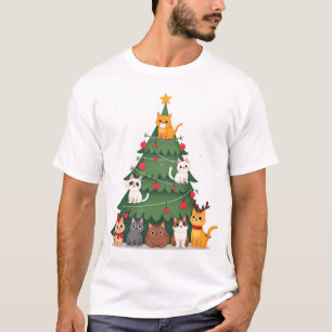Prettig Katmas Leuk Kerstboom, Katten Xmas Miauw  T-shirt