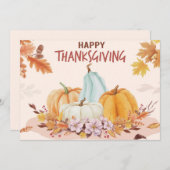 Prettig kerst- en dankzeggingskaart feestdagenkaart (Voorkant / Achterkant)