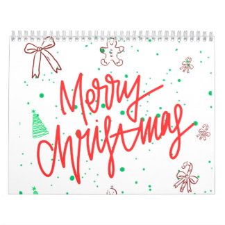 Prettig Kerst Gingerbread Design. Kalender