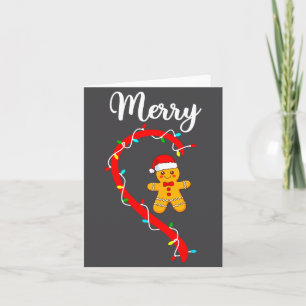 Prettig Kerst Gingerbread Koppel Kerst Pyjama Ma Kaart