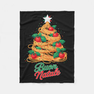 Prettig Kerst Italiaanse Pasta Spaghetti Grappig K Fleece Deken